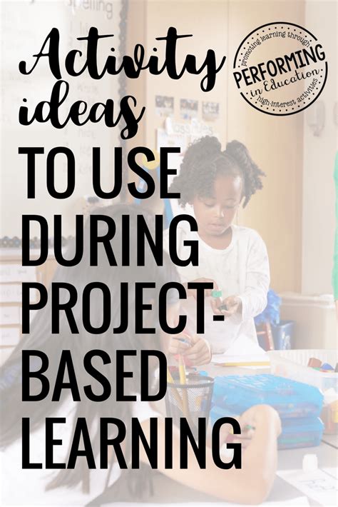 Activities To Use During Project Based Learning Artofit