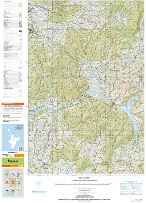 Topo50 Map Bf36 Atiamuri Toitū Te Whenua Land Information New