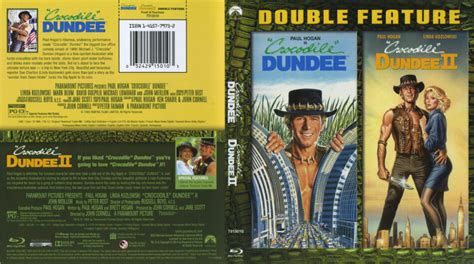 Crocodile Dundee And Crocodile Dundee Ii Blu Ray Cover And Label 1988 R1