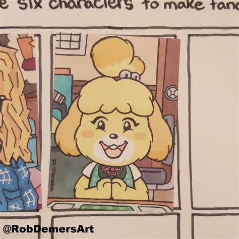 Sixfanarts Isabelle From Animal Crossing By Robdemersart On Newgrounds