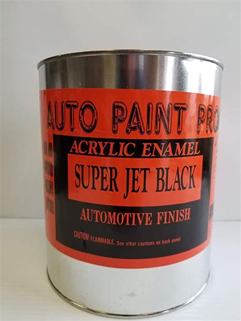 Auto Paint Pro Super Jet Black Single Stage Acrylic Enamel