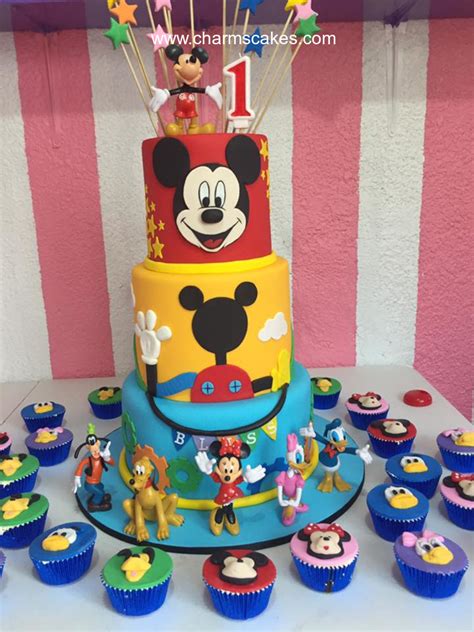 Mickey Mouse 3 Tier Mickey Mouse Cake A Customize Mickey Mouse Cake