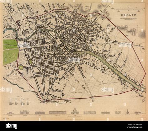 Map Of Berlin Stock Photo Alamy