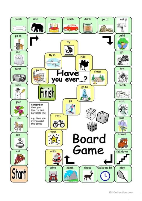 Free Printable Board Games For Use In The Esl Classroom Different