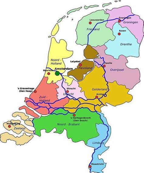 Mapa De Holanda Mochileros Viajeros