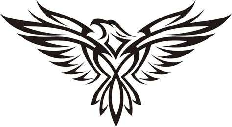 Plain Tribal Eagle Tattoo Design Tattooimagesbiz
