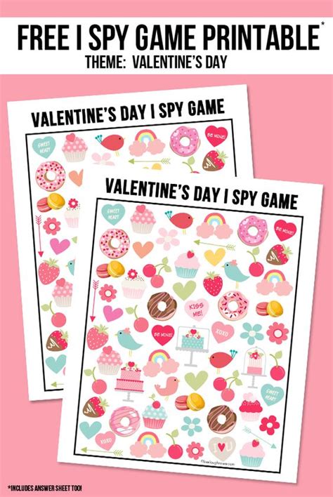 14 Printable Valentines Day Games For Kids