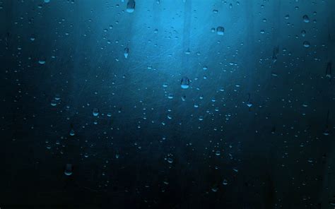 Wallpaper Night Sky Water Drops Blue Underwater Water On Glass