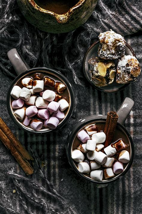 Mugs Hot Chocolate Marshmallow Cinnamon Drink Hd Phone Wallpaper