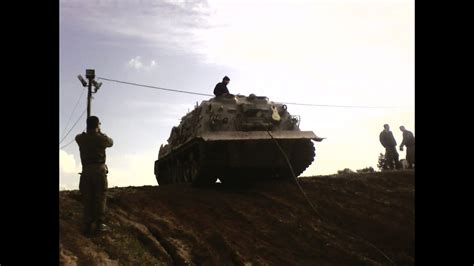 M88a1 Recovery Vehicle Flipping Merkava Tank Youtube