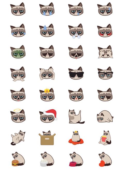 Nov 2015 Official Grumpy Cat Emojis Are Here Download Grumpmoji On
