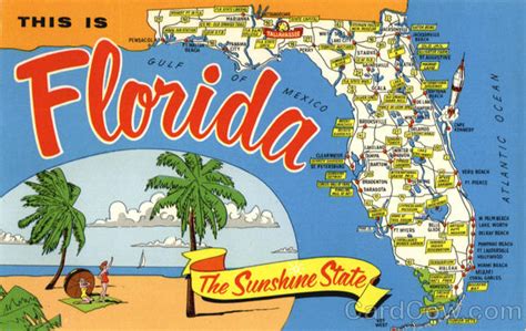 Florida The Sunshine State Maps