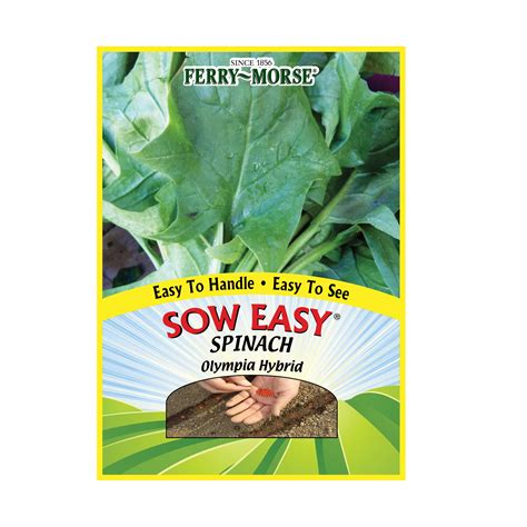 Ferry Morse Sow Easy 1g Spinach Olympia Hybrid Annual Vegetable Seeds