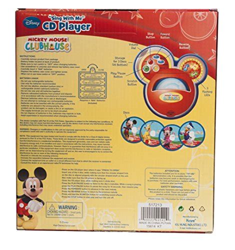Disney Mickey Mouse Clubhouse Sing With Me Cd Player Pricepulse