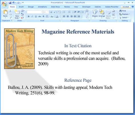 How To Use Apa Format In Powerpoint