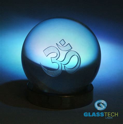 Spheres With 3d Theme 3d Om In Glass Ball 60 Mm Glass