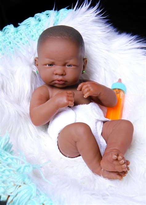 Cute Baby Girl African American Doll Reborn Berenguer 14 Vinyl Newborn