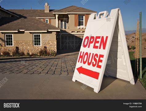 Open House Sign Front Image And Photo Free Trial Bigstock
