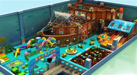 Ocean Indoor Playground Kids Slide Soft Game For School