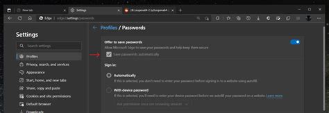 Microsoft Edge Will Auto Save Passwords Allows Disabling The Picture
