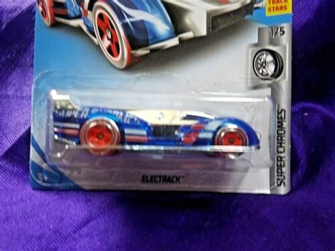 Hot Wheels Electrack Super Chromes 15 Blue And Silver Die Cast 164
