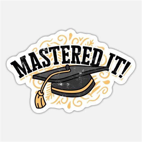 Master S Degree Stickers Unique Designs Spreadshirt