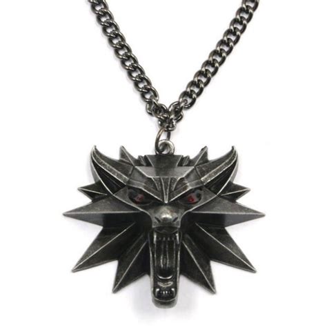 The Witcher 3 Wolf Medallion Pendant Necklace