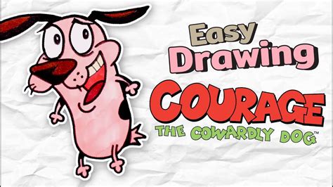 How To Easy Drawing Courage The Cowardly Dog Couragethecowardlydog