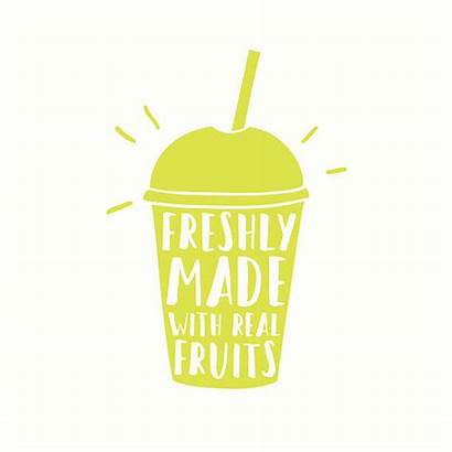 Smoothie Cup Juice Vector Freshly Illustration Fruits