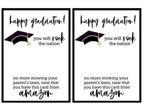 Create and print custom bingo cards for an entire classroom in few minutes. Free Printable Graduation Card - Paper Trail Design