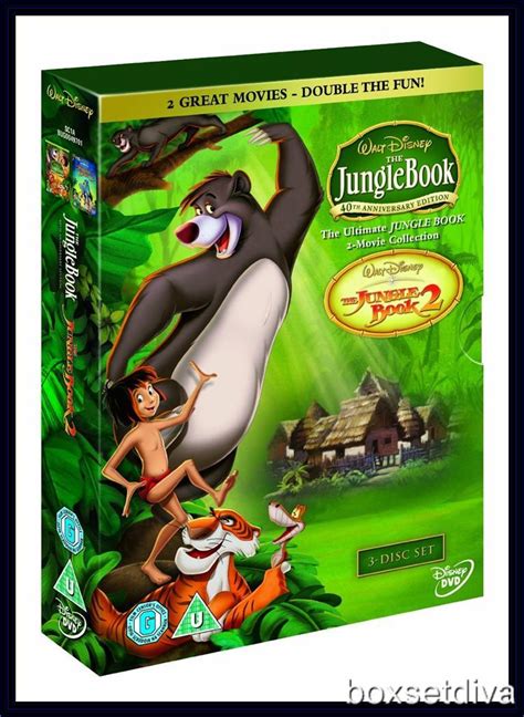 The Jungle Book Complete 1 And 2 Double Pack Brand New Dvd Boxset