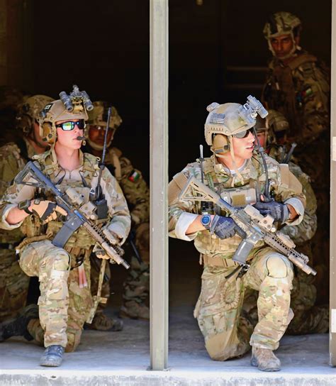 Members Of The Us Air Force Special Operations And Jordanian Armed