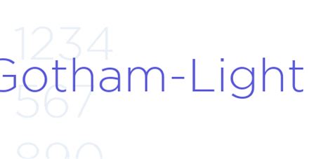 Gotham Light Font Free Download Now