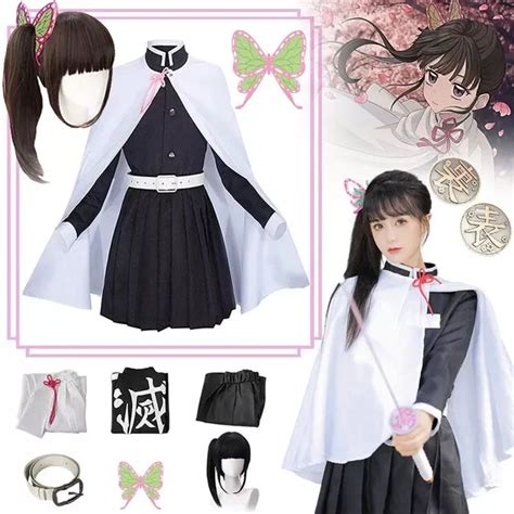 Kids Kanao Tsuyuri Demon Slayer Kimetsu No Yaiba Costume Cosplay Outfit