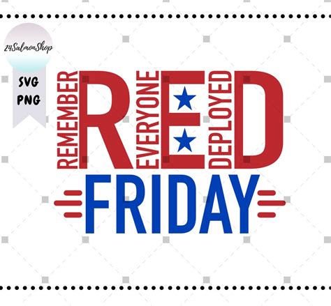 Red Friday Svg Png Remember Everyone Deployed Military Svg Etsy