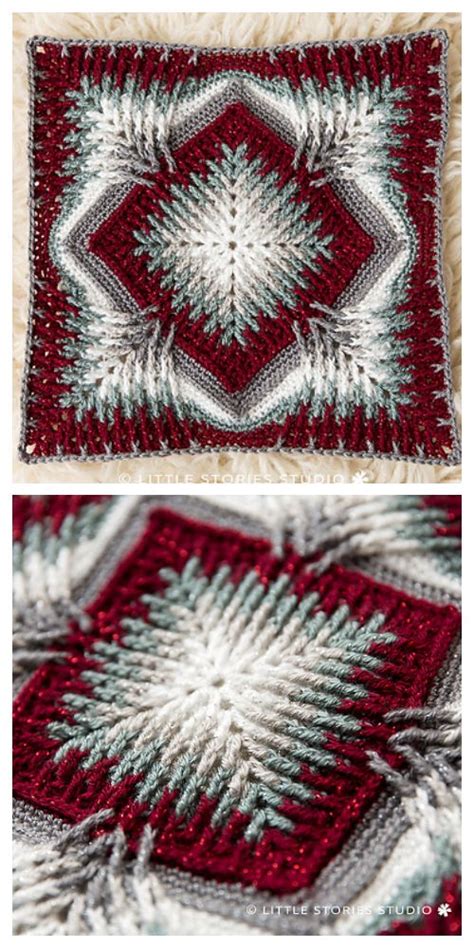 Crochet Elements Cal Blanket Free Pattern Crochet Square Patterns