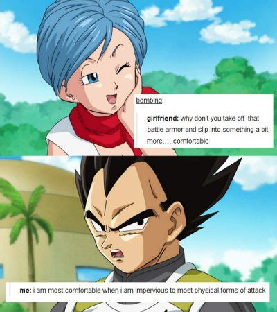 Maybe you would like to learn more about one of these? Vegeta and bulma image by Jessica on Dbz | Anime funny, Dbz memes