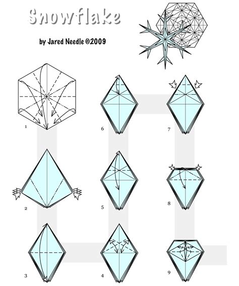 How To Fold Origami Christmas Decorations Ornate Winter Snowflakes