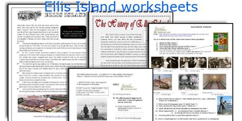 English Teaching Worksheets Ellis Island