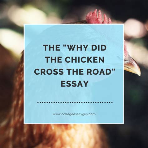 The crips gained national attention for their bitter rivalry. The "Why Did the Chicken Cross the Road" Essay — College ...
