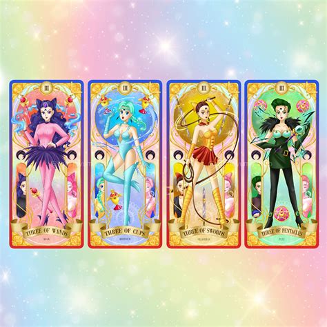 Sailor Moon Tarot Deck 78 Major And Minor Arcana Tarot Card Deck