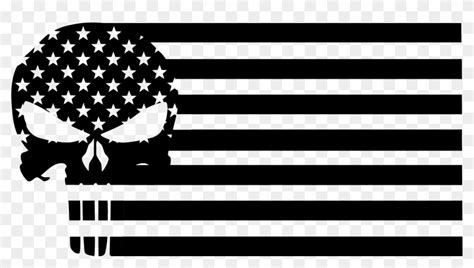 Distressed american flag clipart black and white png. Cricut American Flag Svg File Free , Png Download - Black And White Punisher Flag Clipart ...
