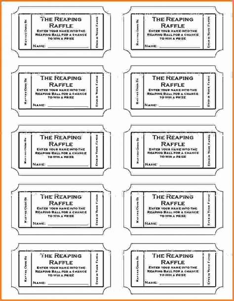 Free Ticket Template Printable Free Printable Templates