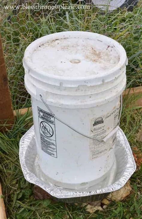 Diy Chicken Waterer And Feeder From 5 Gallon Buckets