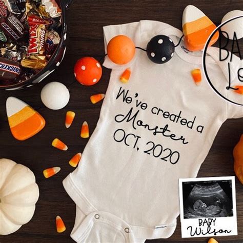 Halloween Pregnancy Announcement For Social Media Digital Etsy