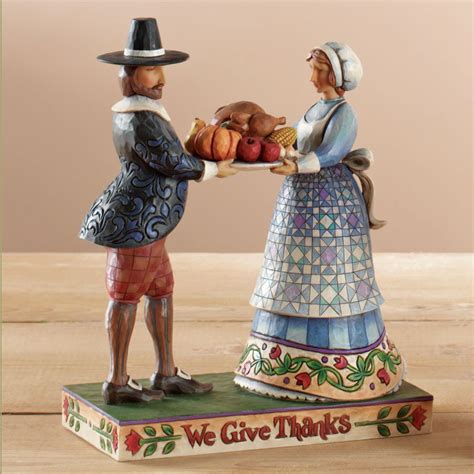 2007 We Give Thanks New In Box 4007980 Pilgrims Holding Platter 9 X