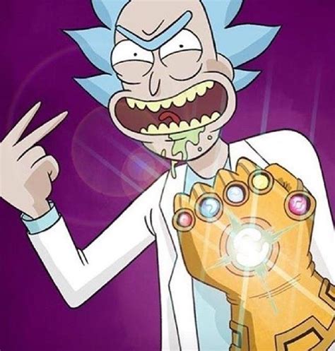 Rick Thanos Personajes De Rick Y Morty Fondos De Comic Rick Y Morty