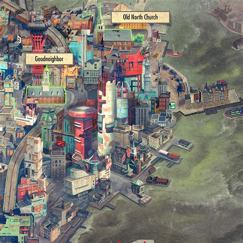 Bone And Brush Studios Fallout 4 Downtown Bostom 2d Map Wasteland