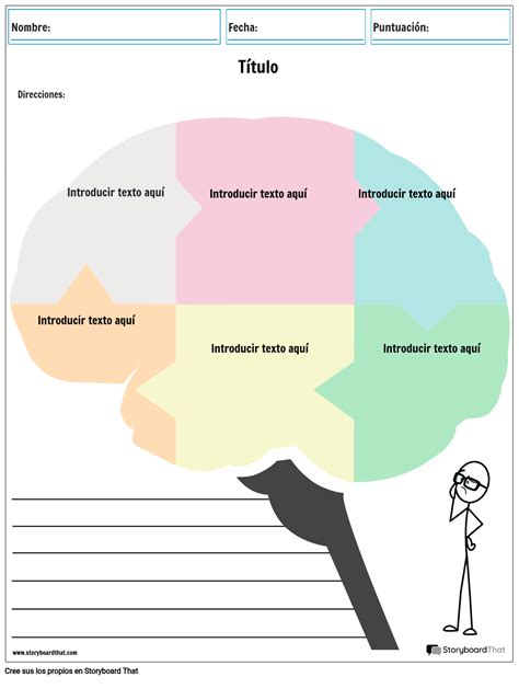 Cerebro Organizador Gráfico Storyboard Por Es Examples