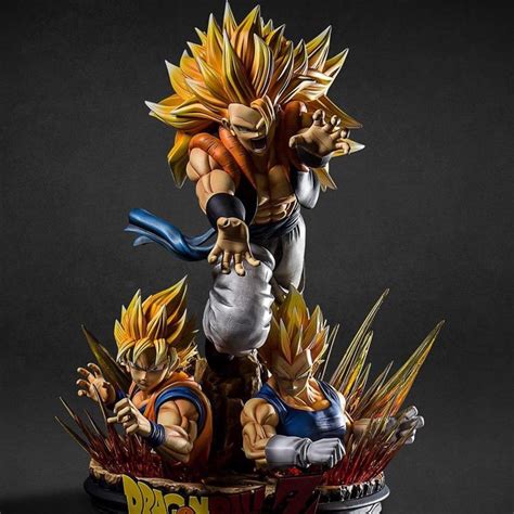 Dragon Ball Vegeta Three Headed Sculpture Guji Tower Goku Resin Statue